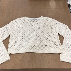 Z Supply Makenna Women's Ivory Knit Sweater Size Small